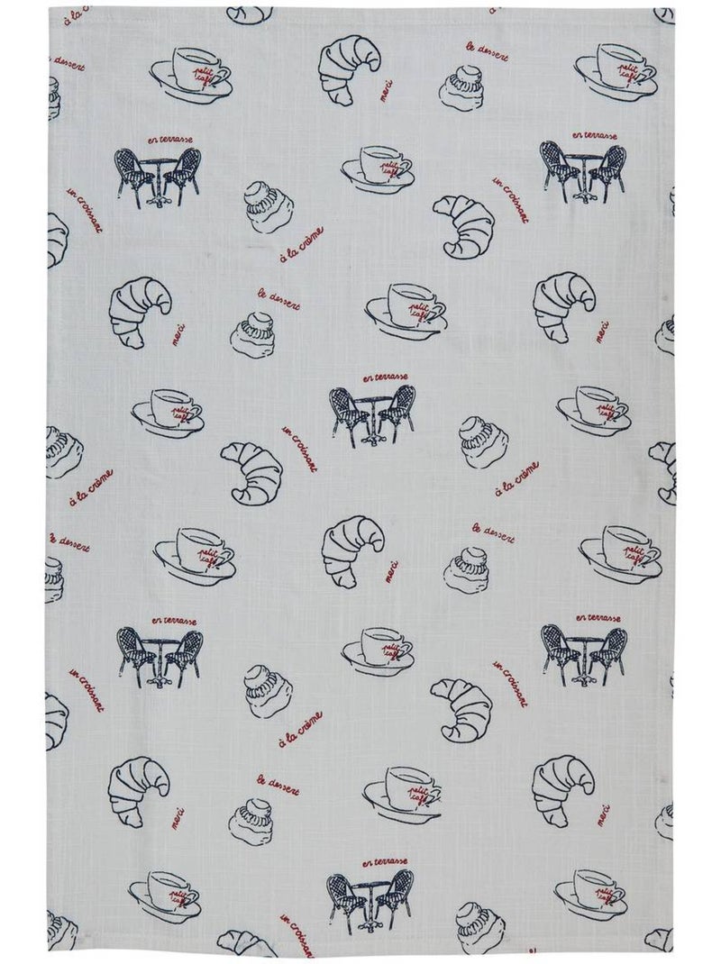 Lot de 3 torchons en coton FRA Blanc - Kiabi