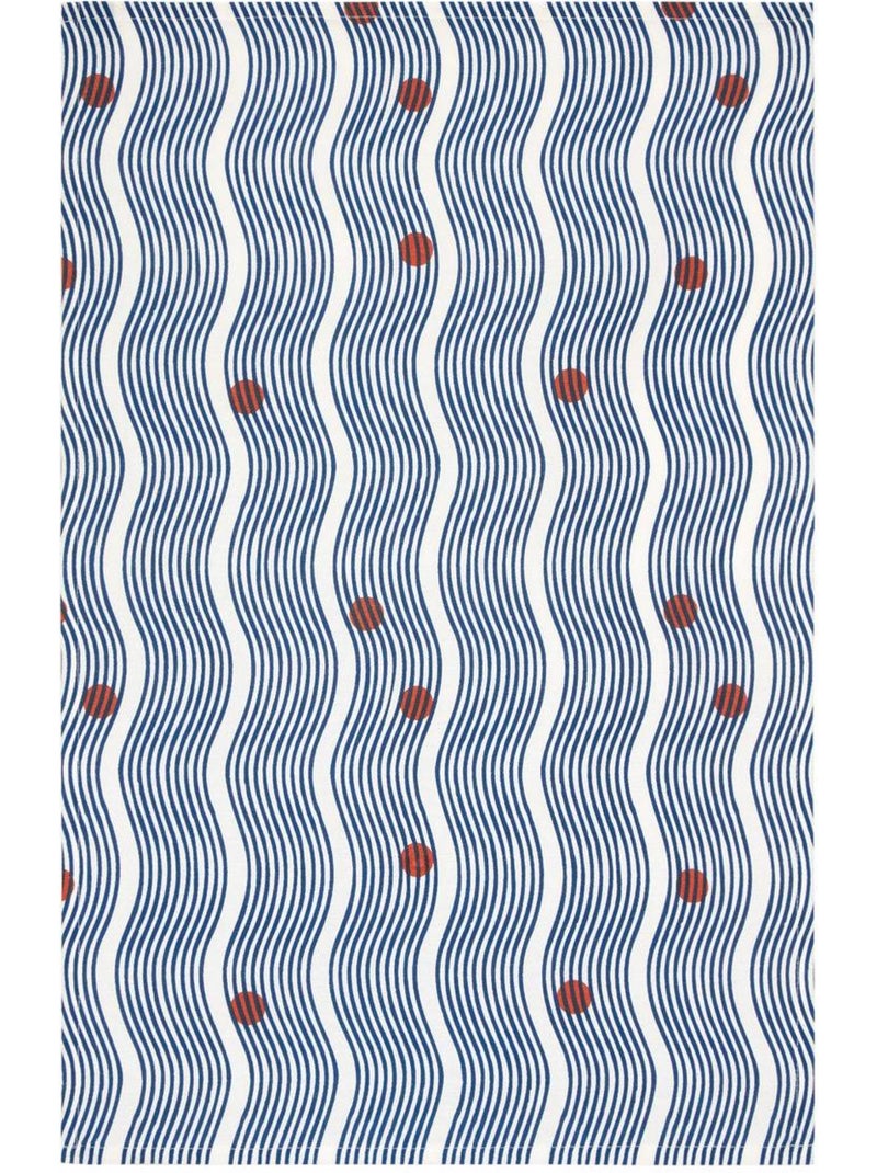 Lot de 3 torchons en coton NIPPON LINE Indigo - Kiabi