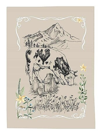 Lot de 3 torchons en coton sergé