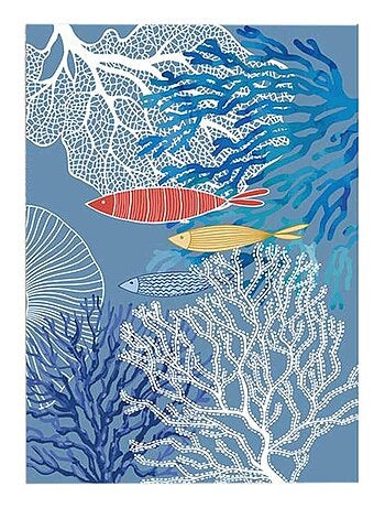 Lot de 3 torchons en coton sergé