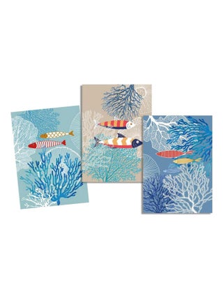 Lot de 3 torchons en coton sergé
