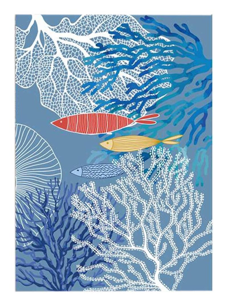 Lot de 3 torchons en coton sergé Bleu - Kiabi