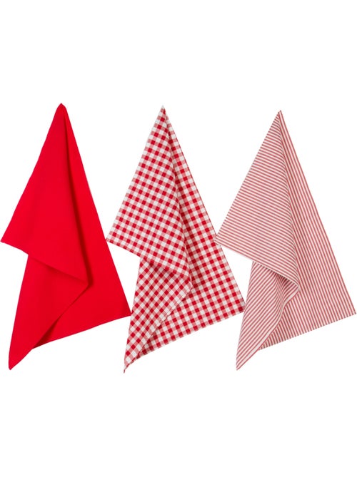 Lot de 3 torchons en coton TRADITION - Kiabi