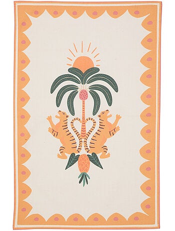 Lot de 3 torchons en coton TROPICAL