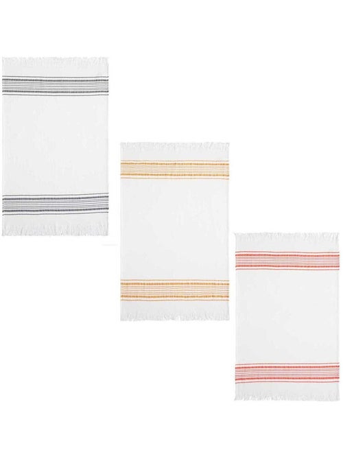 Lot de 3 torchons en gaze de coton, BISE - Kiabi