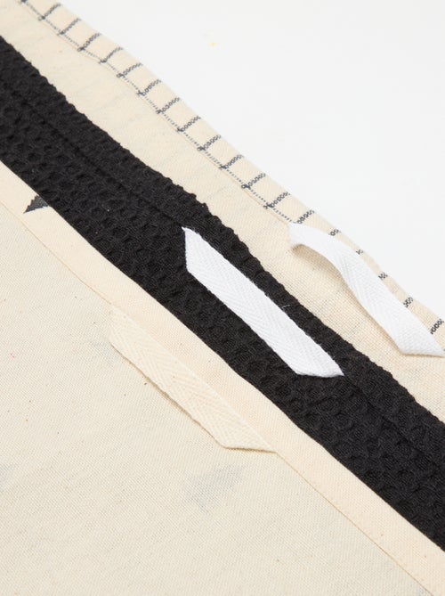 Lot de 3 torchons imprimé Noël en coton 50x70 cm - Kiabi