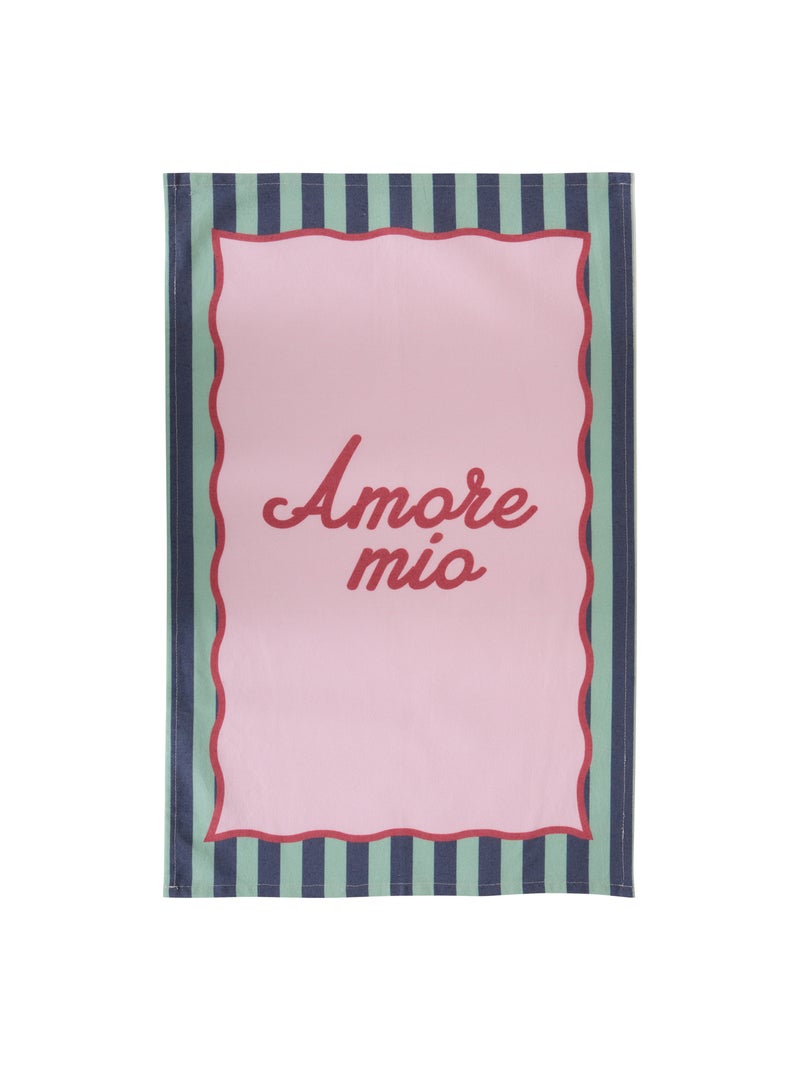 Lot de 3 torchons italien en coton Rose - Kiabi