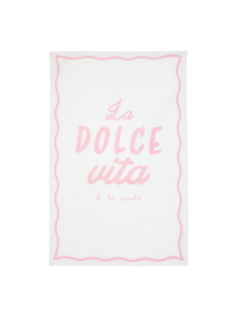 Lot de 3 torchons italien en coton Rose - Kiabi