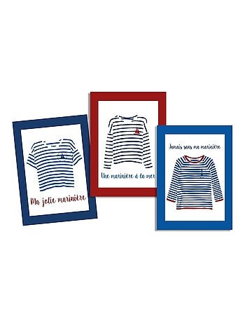 Lot de 3 Torchons Jolie mariniere