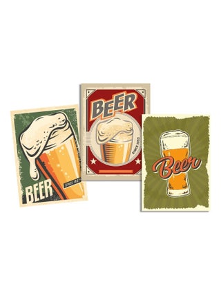Lot de 3 Torchons Pinte de biere