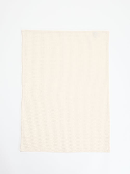 Lot de 3 torchons rectangulaires en nid d'abeilles - Kiabi
