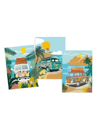 Lot de 3 Torchons Vanlife