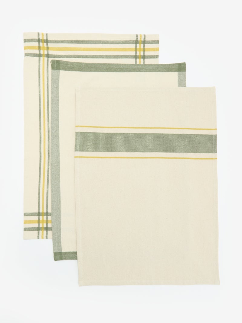 Lot de 3 torchons Vert - Kiabi