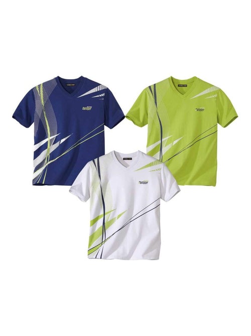 LOT DE 3 TSHIRTS MC SPORT  - ATLAS FOR MEN - Kiabi