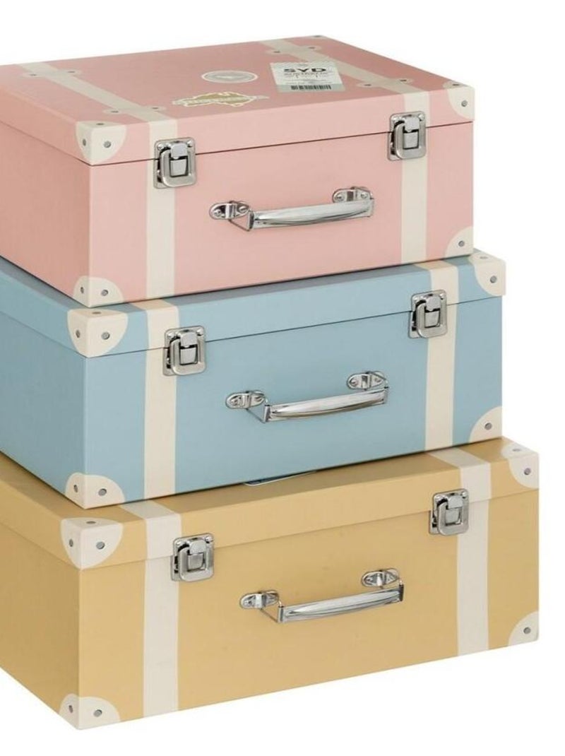 Lot de 3 valisettes City Rose - Kiabi