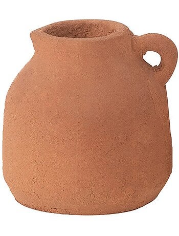 Lot de 3 vases terre cuite style pichets