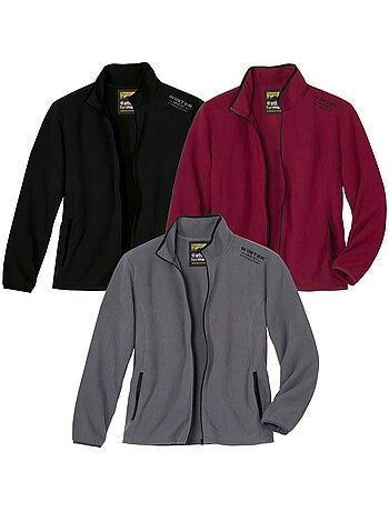 Lot de 3 Vestes Micropolaires - ATLAS FOR MEN