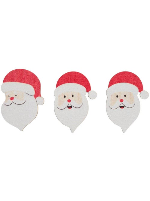Lot de 30 accessoires de bocal père noël en bois - Kiabi