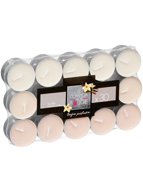 Lot de 30 bougies parfumées chauffe-plat NINA - Kiabi