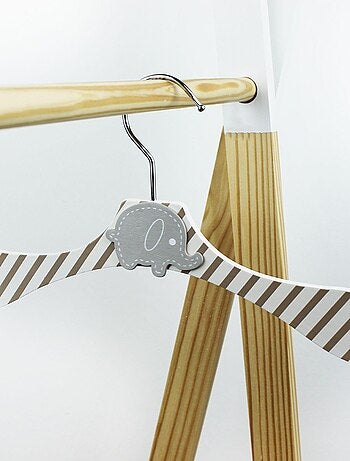 Lot de 30 cintres en bois pour bébé, enfant avec crochet pivotant - Monsieur Bébé