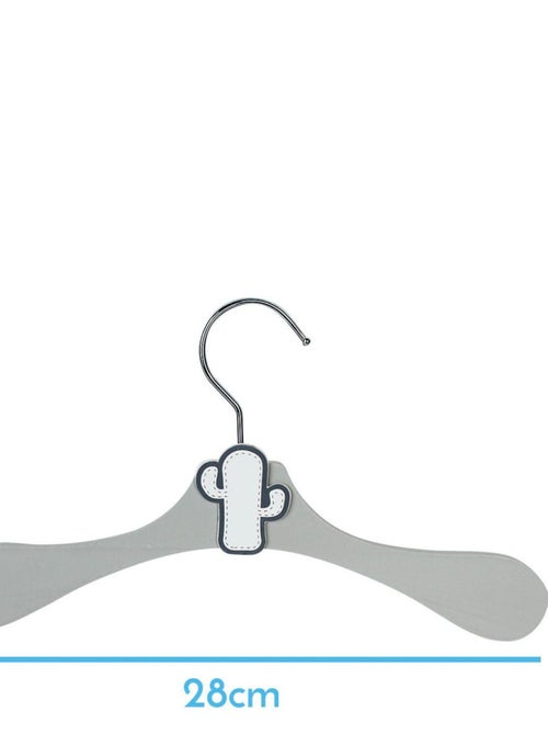 Lot de 30 cintres en bois pour bébé, enfant avec crochet pivotant - Monsieur Bébé - Kiabi