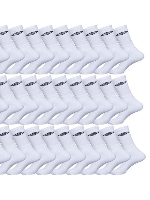 Lot de 30 Paires de Chaussettes Tennis homme Umbro - Kiabi