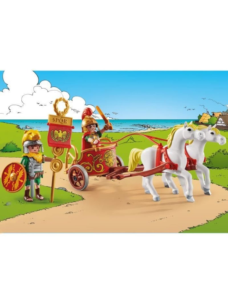 Lot de 31 figurines - Char romain et chevaux - PLAYMOBIL Astérix N/A - Kiabi
