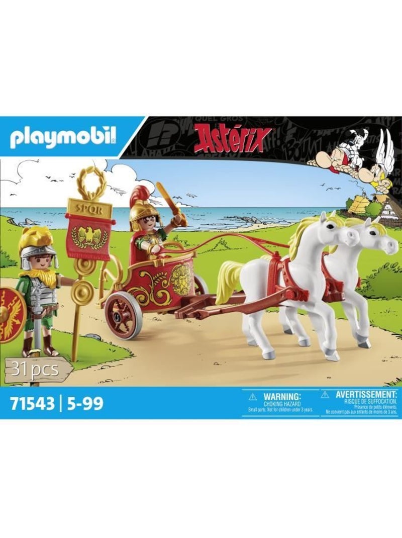Lot de 31 figurines - Char romain et chevaux - PLAYMOBIL Astérix N/A - Kiabi