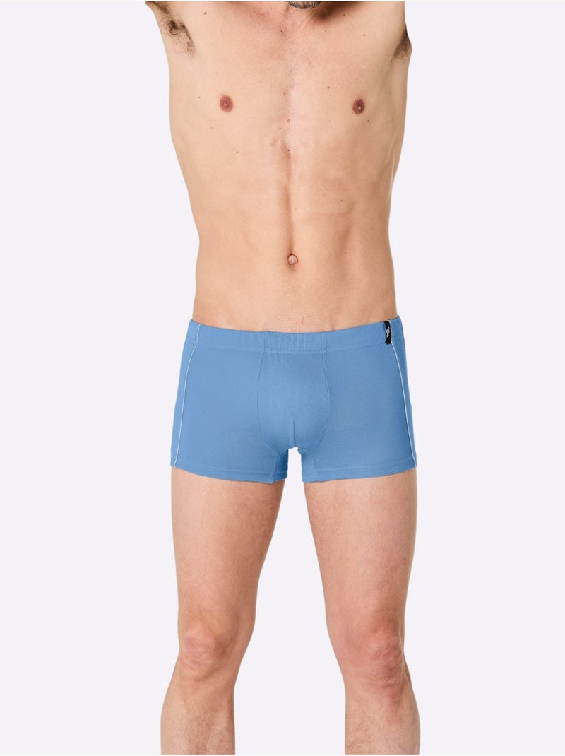 Lot de 4  - Boxer Côtes Fines - Taille Standard - Witt Gris chiné - Kiabi