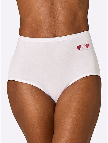 Lot de 4 - Culotte Taille Haute Jersey Fin - Taille Standard - Witt