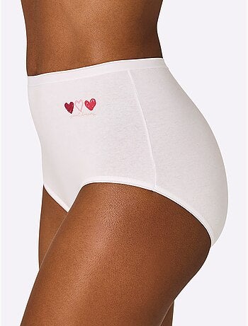 Lot de 4 - Culotte Taille Haute Jersey Fin - Taille Standard - Witt