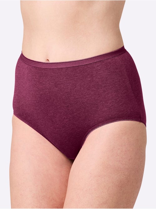Lot de 4 - Culotte Taille Haute Jersey Fin - Taille Standard - Witt - Kiabi Lot de 4 - Culotte Taille Haute Jersey Fin - Taille Standard - Witt - Kiabi