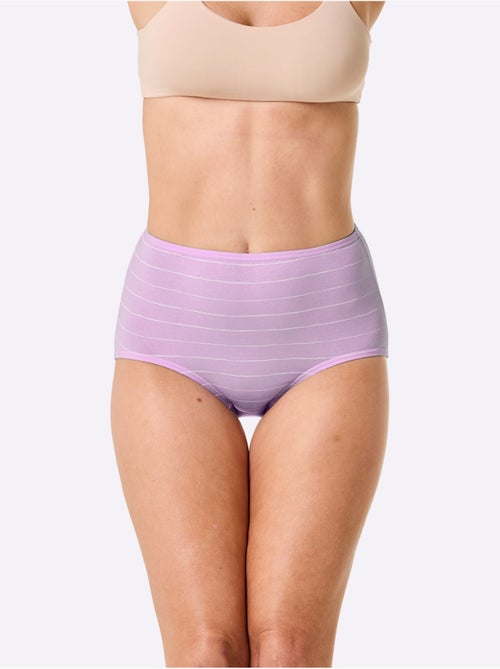 Lot de 4  - Culotte Taille Haute Jersey Fin - Taille Standard - Witt - Kiabi
