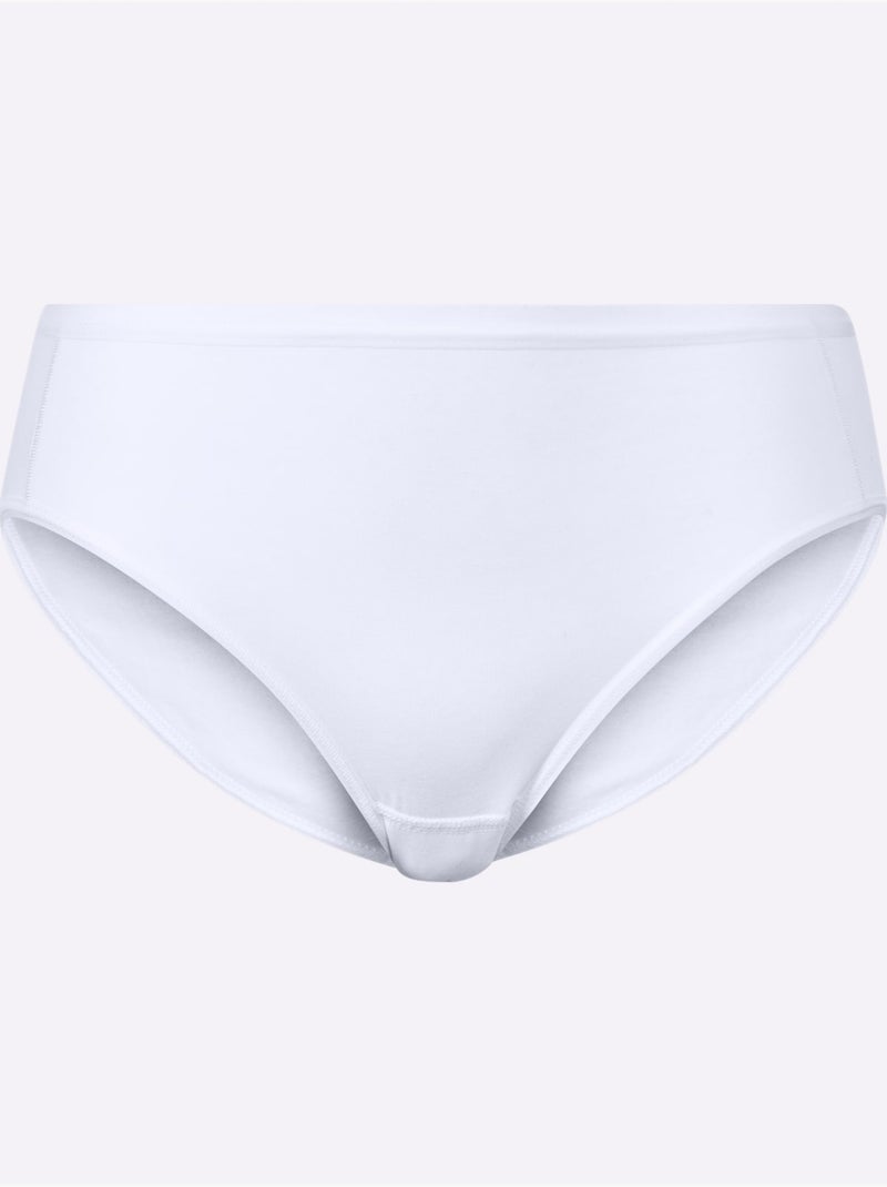 Lot de 4  - Panties Jersey Fin - Taille Standard - Witt Blanc - Kiabi