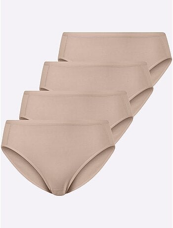Lot de 4 - Panties Jersey Fin - Taille Standard - Witt