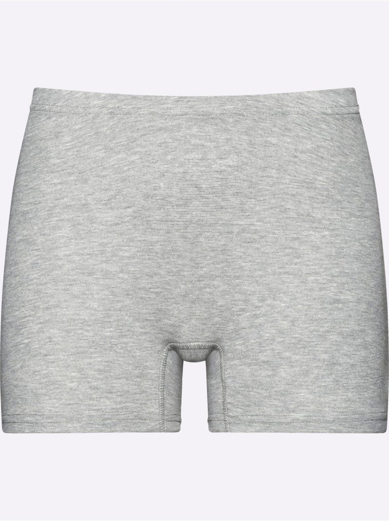 Lot de 4  - Panty Côtes Fines - Taille Standard - Witt Gris Bleu - Kiabi