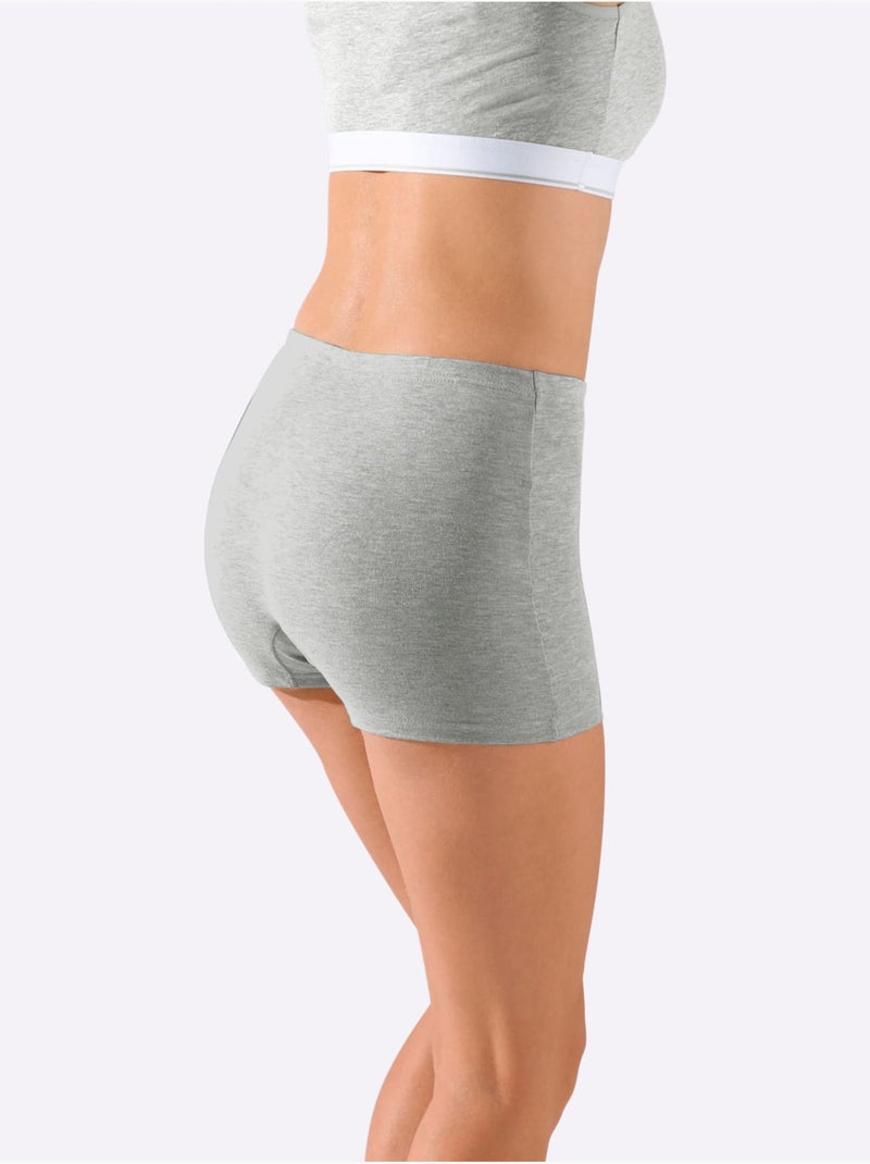 Lot de 4  - Panty Côtes Fines - Taille Standard - Witt Gris Bleu - Kiabi