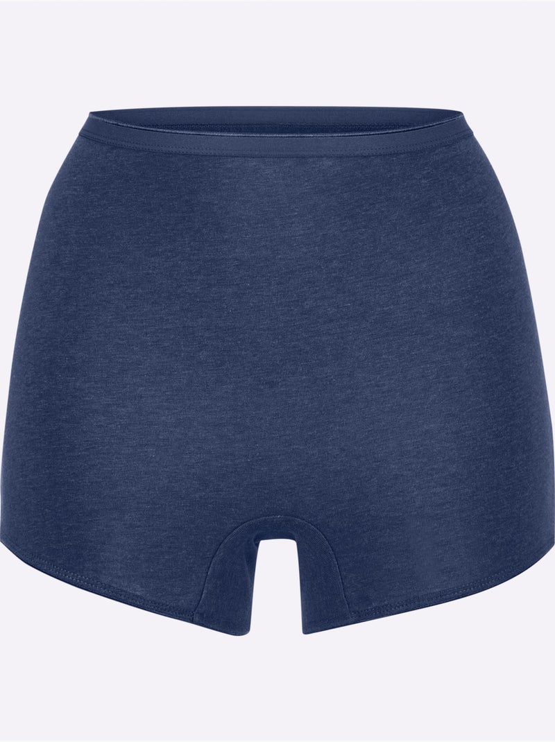 Lot de 4  - Panty Jersey Fin - Taille Standard - Witt Bleu Mauve - Kiabi
