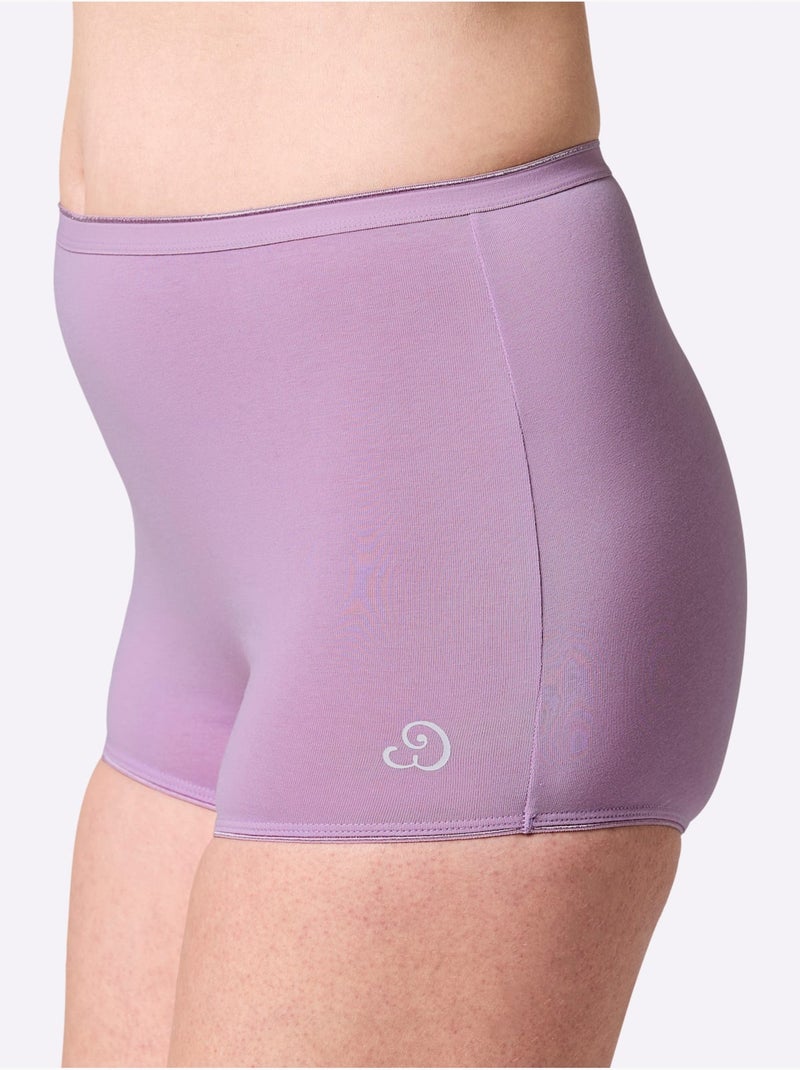 Lot de 4  - Panty Jersey Fin - Taille Standard - Witt Bleu Rose foncé - Kiabi