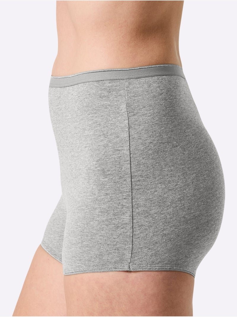 Lot de 4  - Panty Jersey Fin - Taille Standard - Witt gris anthracite - Kiabi