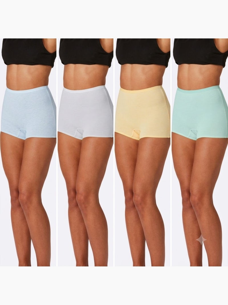 Lot de 4  - Panty Jersey Fin - Taille Standard - Witt Multicolore - Kiabi