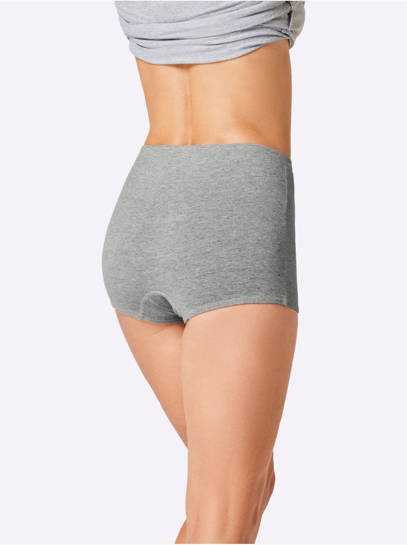 Lot de 4  - Panty Jersey Fin - Taille Standard - Witt Noir Blanc Gris - Kiabi