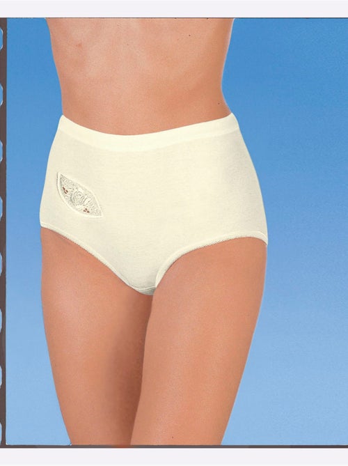 Lot de 4  - Slip Côtes Fines - Taille Standard - Witt - Kiabi