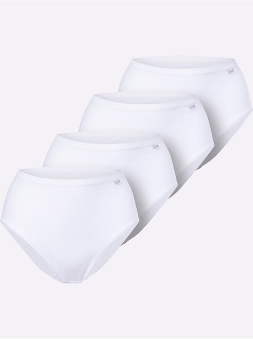 Lot de 4 - Slip Gainant Jersey Fin - Taille Standard - Witt - Kiabi Lot de 4 - Slip Gainant Jersey Fin - Taille Standard - Witt - Kiabi