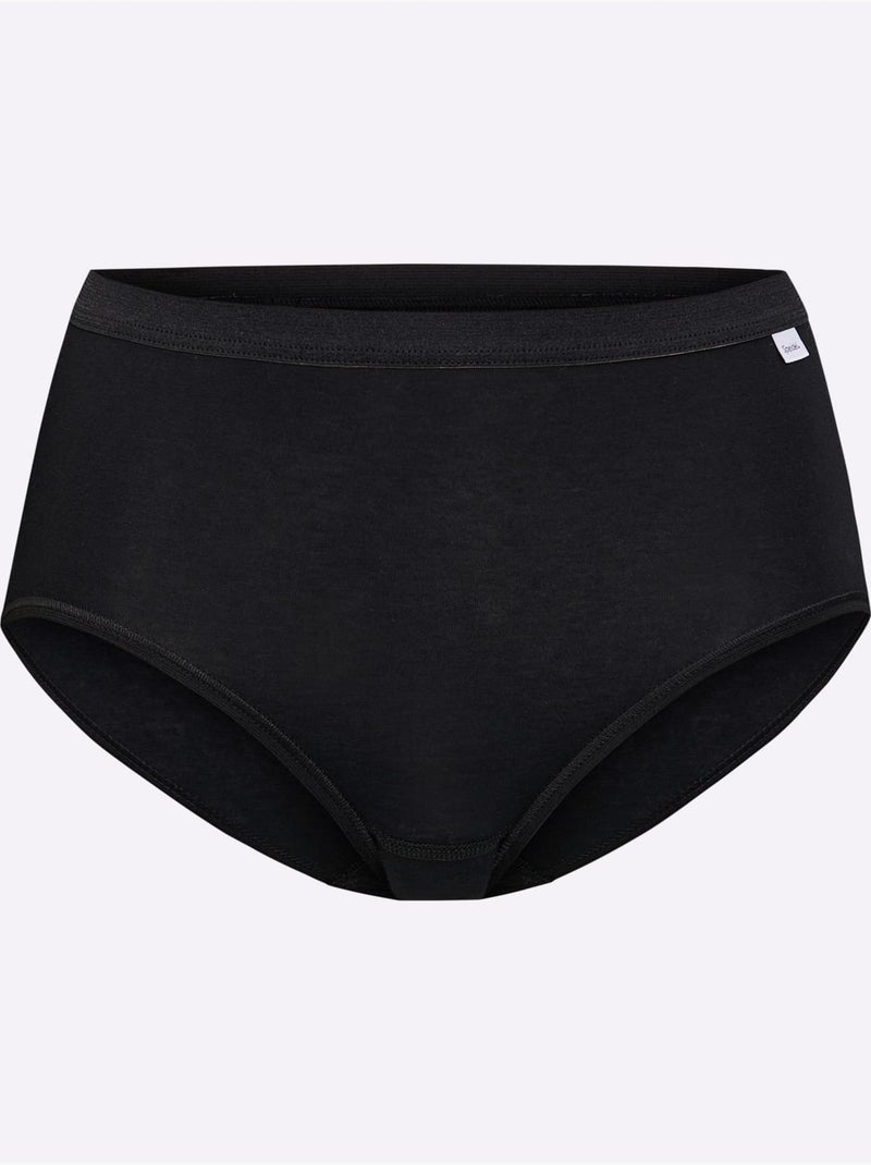 Lot de 4  - Slip Jersey Fin - Taille Standard - Witt Noir - Kiabi