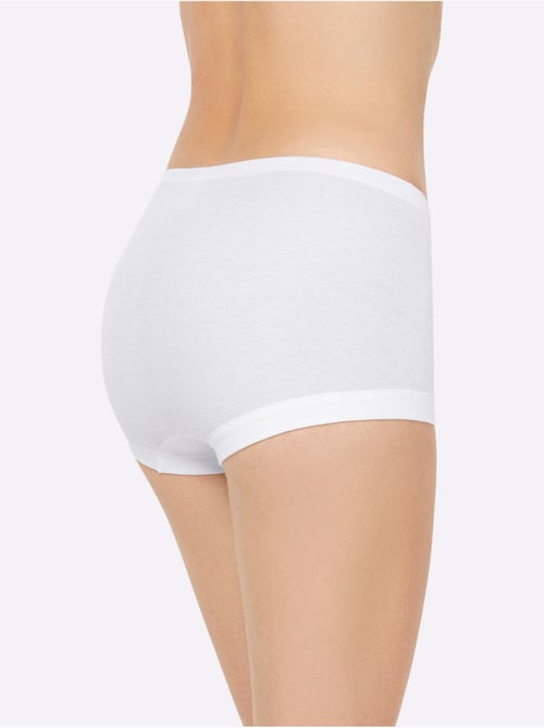 Lot de 4 - Slip Taille Haute Côtes Fines - Taille Standard - Witt - Kiabi Lot de 4 - Slip Taille Haute Côtes Fines - Taille Standard - Witt - Kiabi