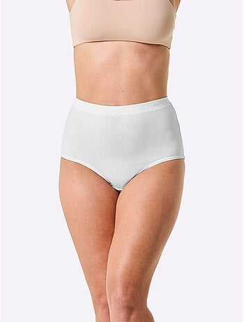 Lot de 4 - Slip Taille Haute Jersey Fin - Taille Standard - Witt