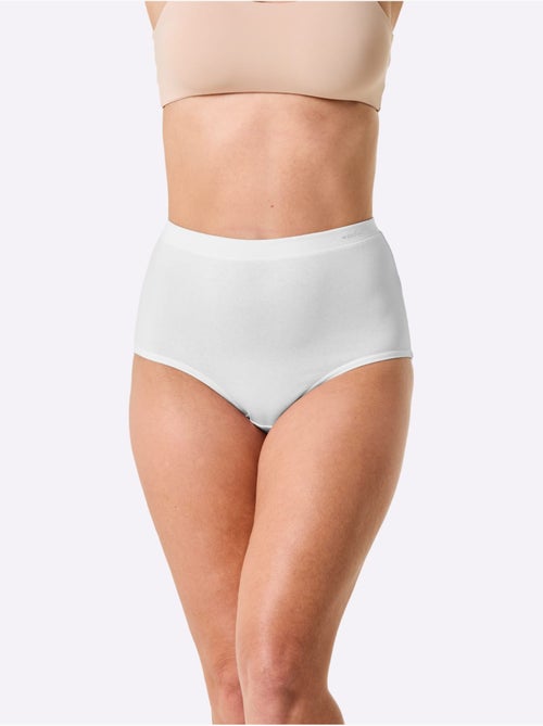 Lot de 4  - Slip Taille Haute Jersey Fin - Taille Standard - Witt - Kiabi