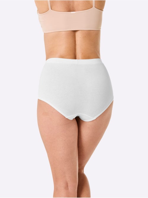 Lot de 4  - Slip Taille Haute Jersey Fin - Taille Standard - Witt - Kiabi