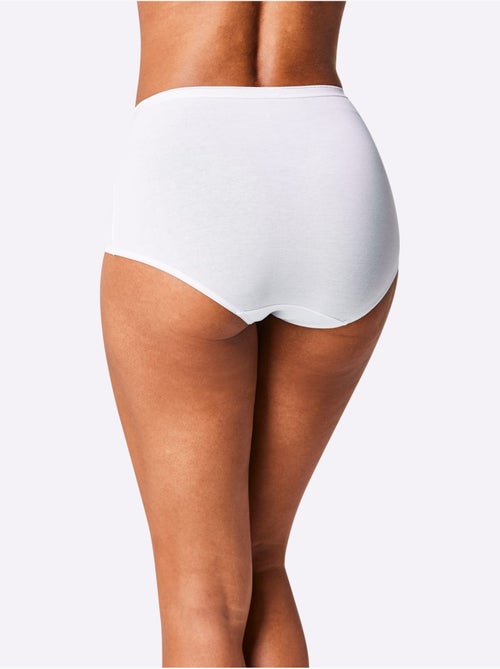 Lot de 4  - Slip Taille Haute Jersey Fin - Taille Standard - Witt - Kiabi